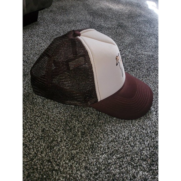 Vintage Otto collection hat cap snap back Whippet dog brown Trucker - Picture 2 of 5